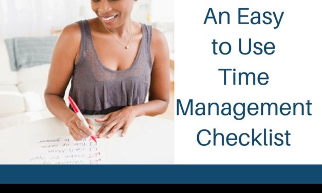 An Easy to Use Time Management Checklist