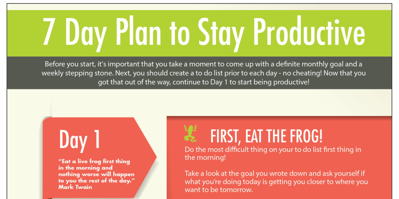 Seven Ways to Boost Your Productivity #Infographic